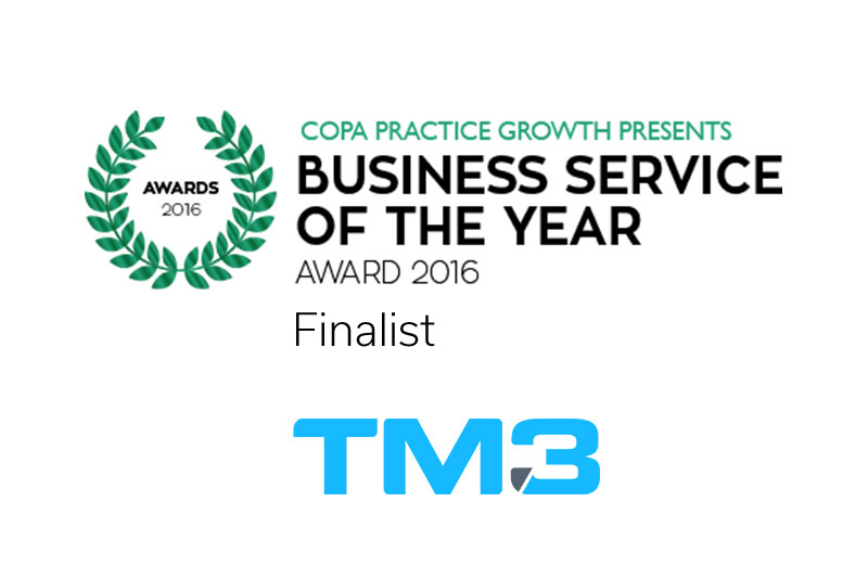 TM3 has been shortlisted for the Business Service Of The Year Award at COPA