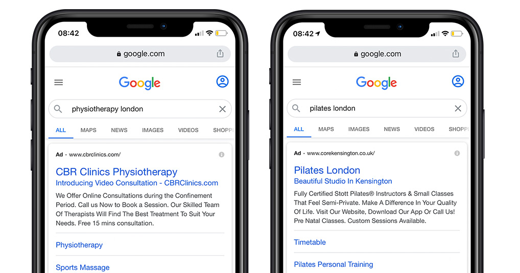 Google Ads Pilates